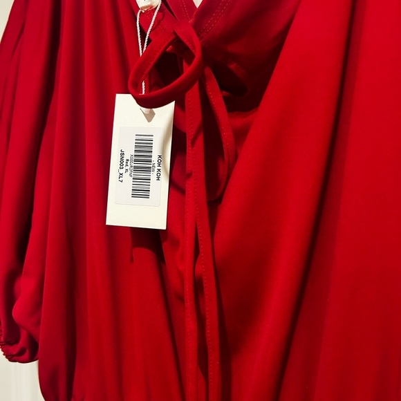 NWT Koh Koh Women’s Elegant Red Jumpsuit Sz. XL - Picture 8 of 13